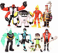 Набор фигурок Бен10 9в1 со световыми эффектами, 12 см - Ben 10 figure set