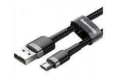 Кабель BASEUS Micro USB cafule 50 см 2,4A Black (N011667)