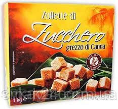 Цукор тростинний тростинний Zollette di Zucchero grezzo di Canna 1кг Італія