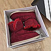 Натуральна замша натуральне хутро уггі дитячі бордо червоні, бордові черевики уггі дитячі для дівчинки, фото 6