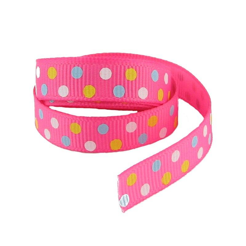 Репсова стрічка з принтом 9 мм відріз 1м LR09034-1, фото 1