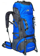 Рюкзак туристичний Jinshiweiqi 80 л, блакитний