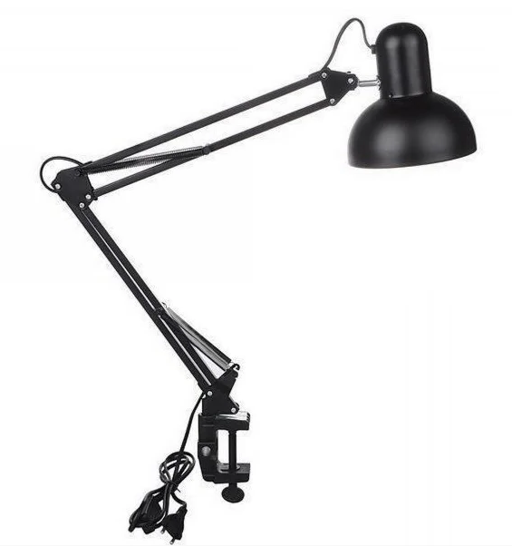 Лампа настільна для майстра манікюру, чорна