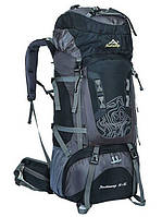 Рюкзак туристичний Jinshiweiqi 80 л, чорний