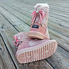 Останній розмір 31  Натуральна замша уги UGG рожеві з бантиком на дівчинку черевички-танцюжки, фото 4