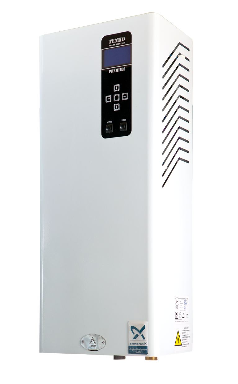 Котел електричний TENKO Преміум 4.5 кВт, 220 В з насосом Grundfos