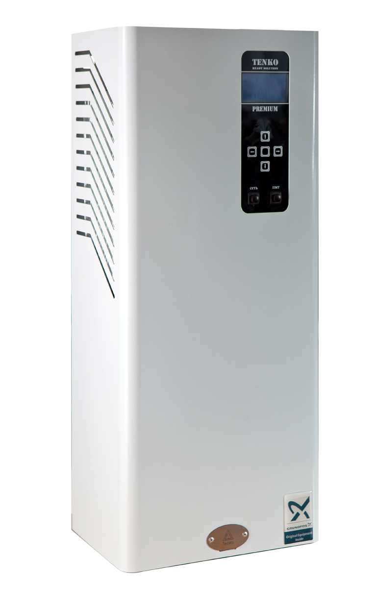 Котел електричний TENKO Преміум 7.5 кВт, 380 В з насосом Grundfos