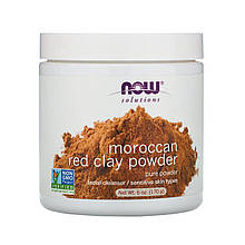 Марокканська червона глина в порошку, 170 г Now Foods, Рішення