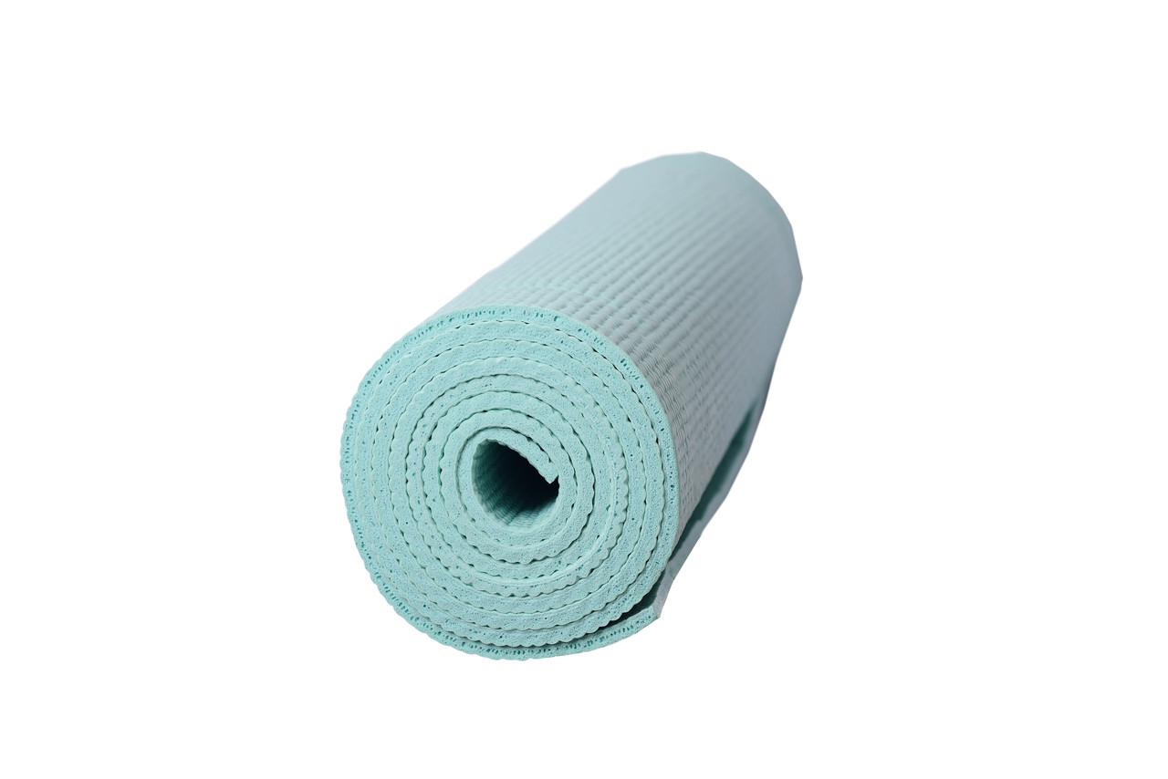 Килимок для йоги та фітнесу PowerPlay 4010 PVC Yoga Mat М'ятний (173x61x0.6) - фото 3 - id-p1032877201
