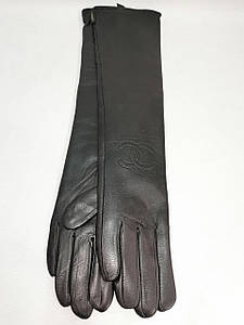 (55 cm) Довгі шкіра натуральна жіночі рукавички тільки гуртом