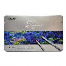 7100-12TN Набір кольорових олівців 12 кольорів в металевому пеналі серія Raffine MARCO, фото 1