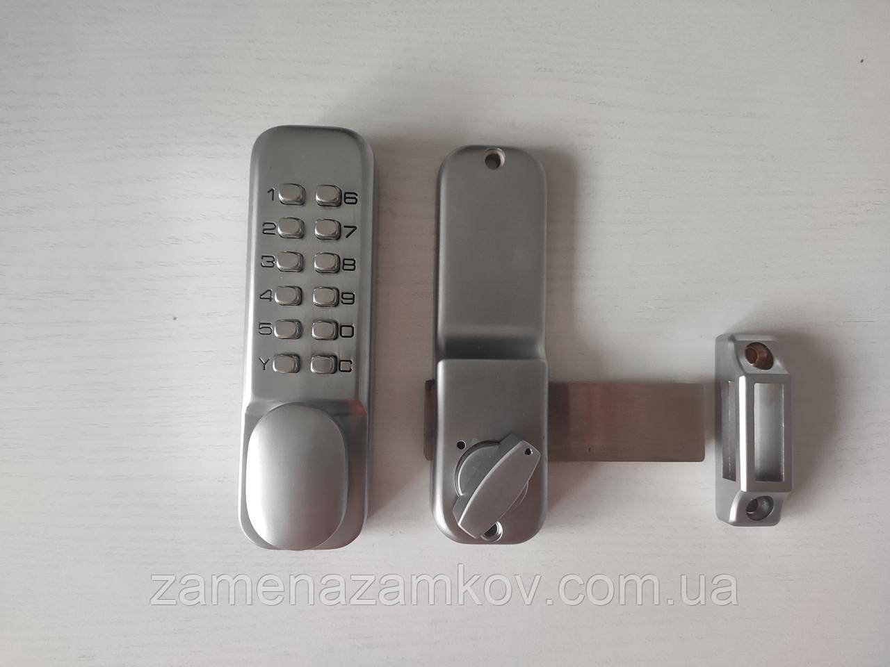 Lockod LC160 кодовий замок накладний-засов, механічний, цифровий. Для вулиці, на калітку або ворота - фото 1 - id-p1094471413