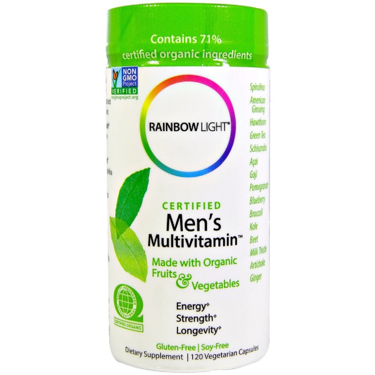 Чоловічі Мультивітаміни, Rainbow Light, 120 капсул вегетаріанських