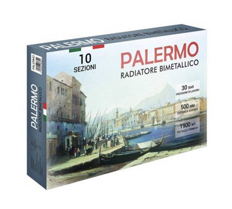 Биметаллический радиатор отопления (батарея) 500x96 Palermo, фото 2