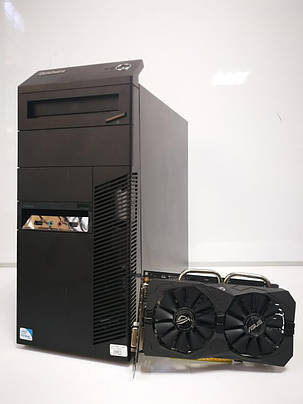 Lenovo ThinkCentre M82 Tower / Intel Core i5-3470 (4 ядра з 3.2 - 3.6 GHz) / 16 GB DDR3 / 120 GB SSD NEW+500 GB HDD / AMD Radeon RX 570, 4 GB GDDR5,, фото 2