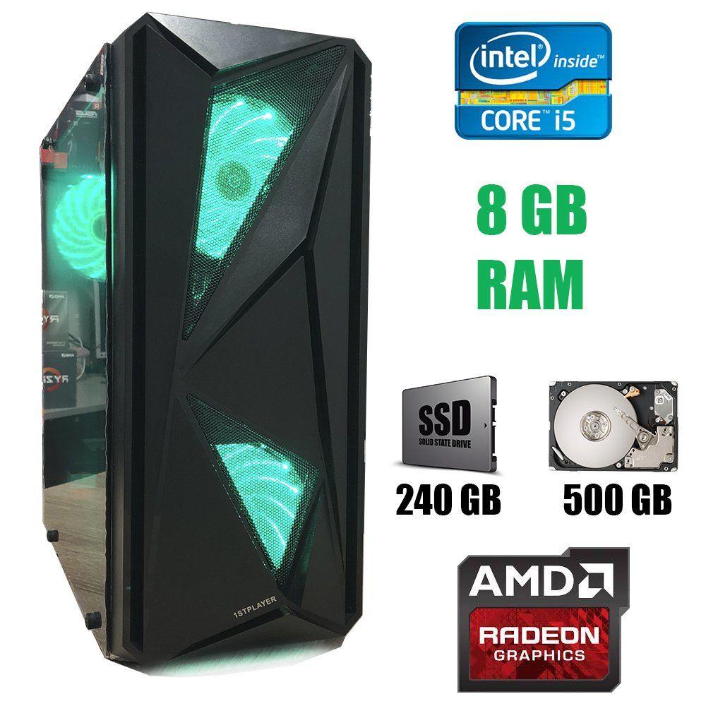 1st Player F4-A1 New / Intel Core i5-4460 (4 ядра по 3.2 - 3.4 GHz) / 8 GB DDR3 / New 240 GB SSD+500 GB HDD /