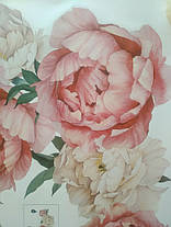 Наклейка на стіну Півонії 7 шт (лист 40 х 60 см) Б181-1, фото 3