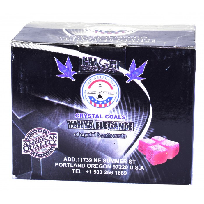 Вугілля для кальяну кокосовий Yahya Elegance 0,5 кг