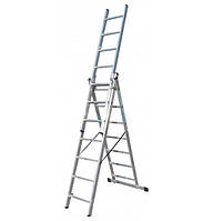 Драбина ELKOP VHR Trend 3x7 алюмінієва, 3 секції, 7 ступенів