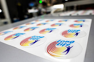 Об'ємні наклейки, шильди (комплект 100 шт, 3х2 см). Можливі будь-які розміри, фото 4