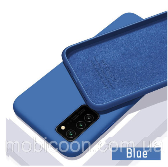 Чохол Silicone Case Full для Huawei P40 Pro navy blue (хуав п40 про), фото 1