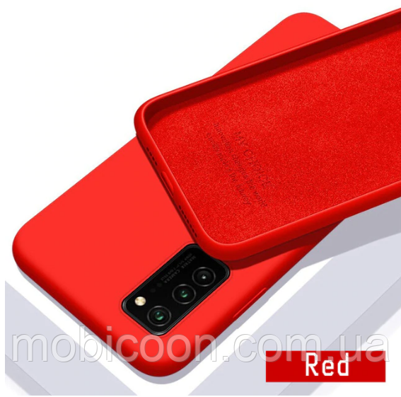 Чохол Silicone Case Full для Huawei P40 Pro red (хуавей п40 про), фото 1