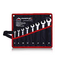 VULKAN Набір ключів комб. 8-21мм 8од. чохол