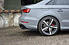 Бічні ікла Audi RS3 8V Sedan тюнінг обвіс дифузор заднього бампера, фото 4