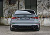 Бічні ікла Audi RS3 8V Sedan тюнінг обвіс дифузор заднього бампера, фото 5