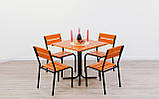 Комплект меблів для літніх кафе "Ріо" стіл (80*80) + 2 стільця Твк, фото 2