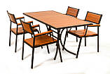 Комплект меблів для літніх кафе "Брістоль" стіл (160*80) + 4 стільця Твк, фото 2