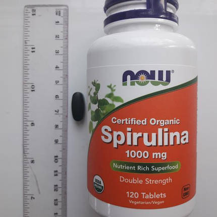 Спіруліна NOW Spirulina 1000 мг 120 таб, фото 2