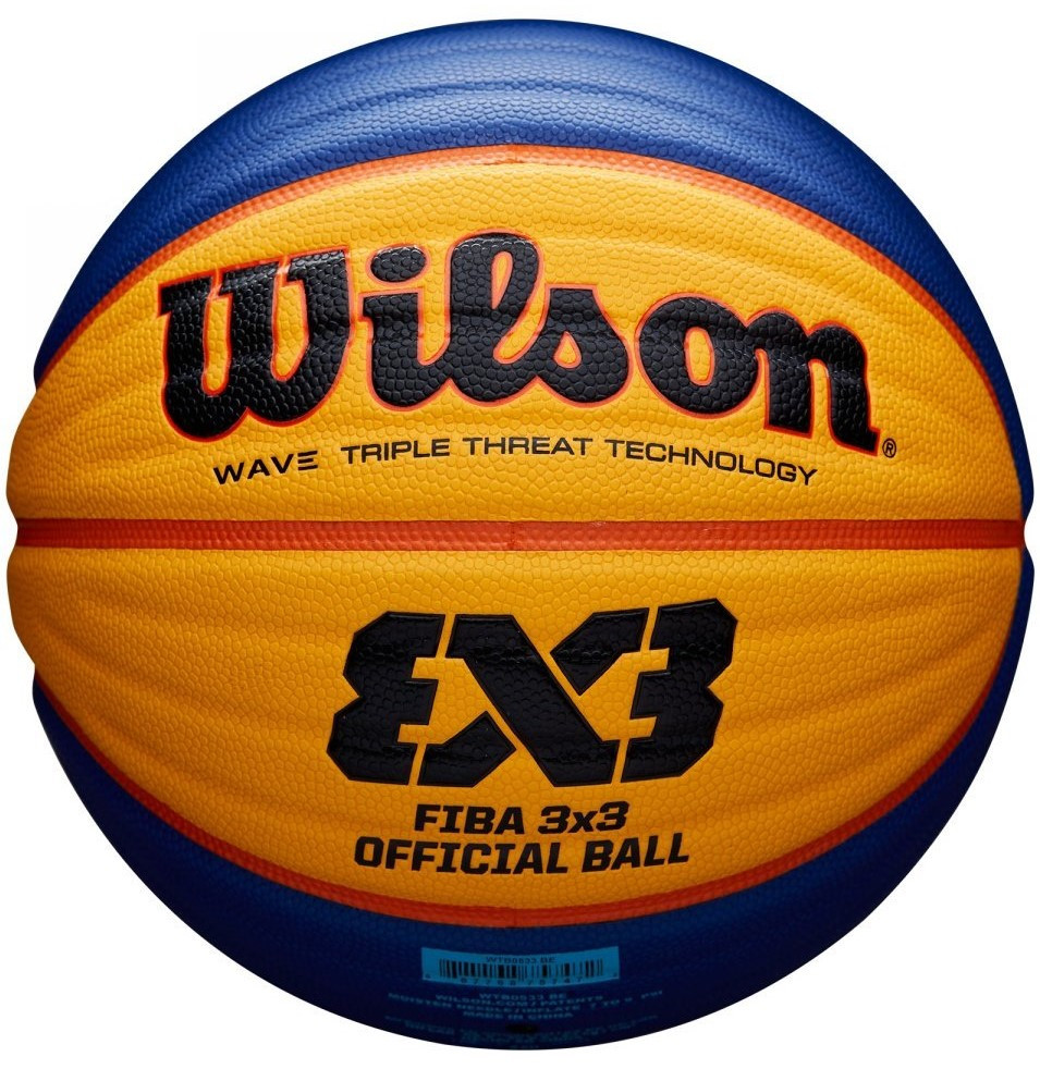 М'яч баскетбольний офіційний для баскетболу 3х3 Wilson Official FIBA 3х3 BALL GAME розмір 6 композитна шкіра