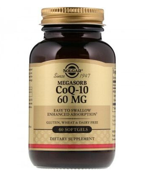 Коензими Q10 Solgar CoQ10 60 mg 60 капсул