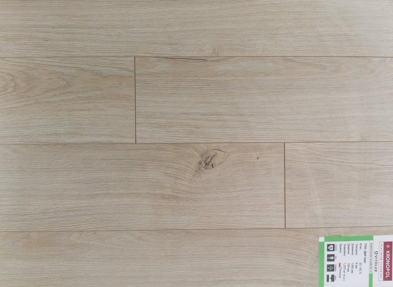 Ламінат Kronopol 7703 Parfe Floor Narrow 4V Дуб Грас, фото 1