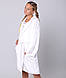Хлопковый Белый велюровый халат Eirena Nadine (70-671) размер S/M Белый, фото 5