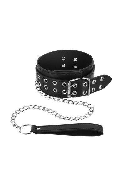 Нашийник з повідком для рольових ігор та БДСМ Fetish Tentation Eyalets and Leash