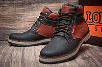 Мужские зимние кожаные ботинки Wrangler Arizona Brown, Кроссовки, сапоги зимние коричневые. Мужская обувь