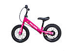 Велобіг Scale Sports з дисковим гальмом, діткам від 2 років. Рожевий (Всего 4 кольори), фото 2