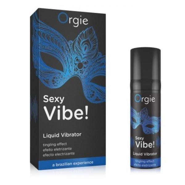 Рідкий вібратор "SEXY VIBE", 15 мл Інтенсивність вібрації: середня для чутливих Orgie