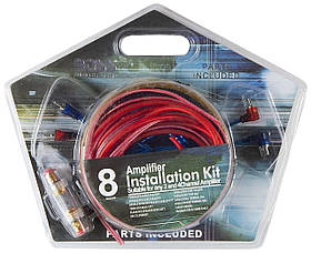 Набір проводів для підсилювача сабвуфера Bosss BA-208 1200W (4_00407)