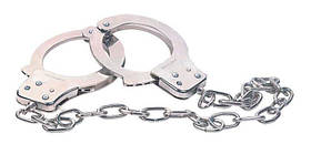 Наручники металеві для сексу БДСМ CHROME HANDCUFFS METAL HANDCUFFS W. KEY