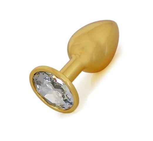 Анальна пробка Gold Metall Diamond, S, 28 мм