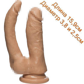 Подвійний фалоімітатор Doc Johnson The D - Double Dippin D - FIRMSKYN