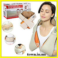 Роликовий масажер для шиї і плечей Massager of Neck Kneading електричний,універсальний