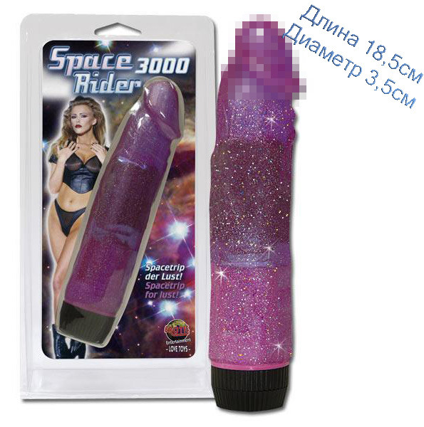 Вібратор SPACE RIDER 3000 18,5см на 3,5см, фото 1