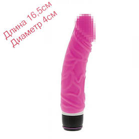 Рожевий вібратор PURRFECT SILICONE CLASSIC 6.5INCH, PINK 16,5см на 4см