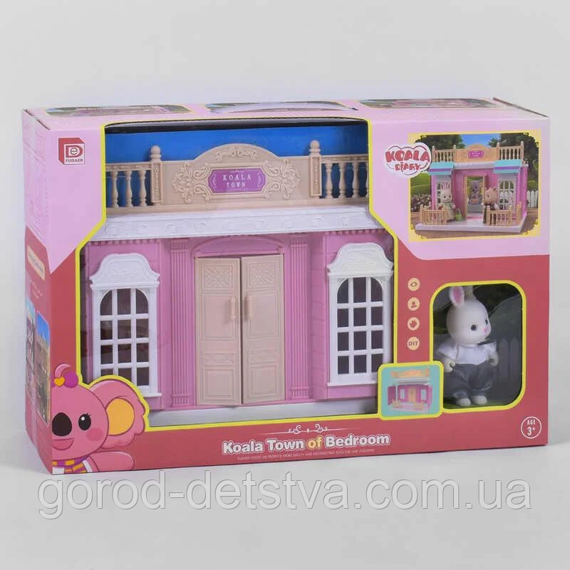 Будиночок FDE 8614 «Спальна кімната», 1 флоксовий зайчик, у коробці, фото 1