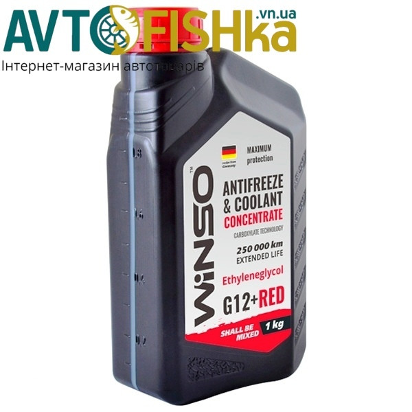Червоний концентрат антифризу Winso ANTIFREEZE RED G 12+ 1 кг. Охолоджувальна рідина, фото 1