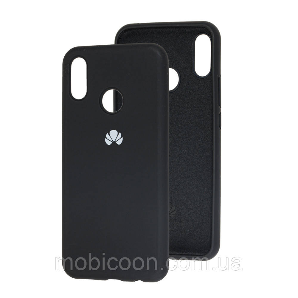 Чохол Silicone Case Full для Huawei Y6 2018 чорний (хуавей ю6 2018), фото 1